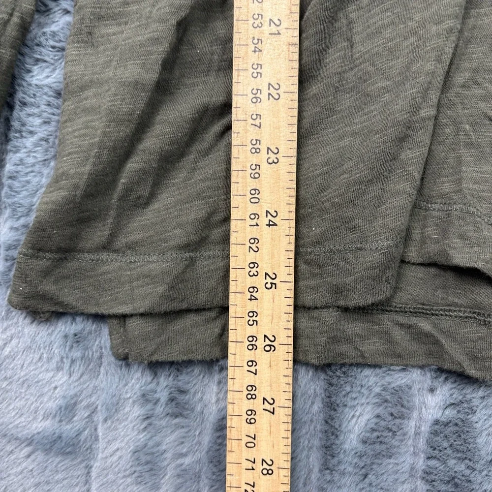 Banana Republic Mens Soft Wash Organic Cotton Long Sleeve Henley Shirt Olive M